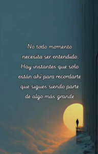 Figura humana frente a un paisaje simbólico al atardecer que representa reflexión, conexión interior y la sensación de ser parte de algo más grande.