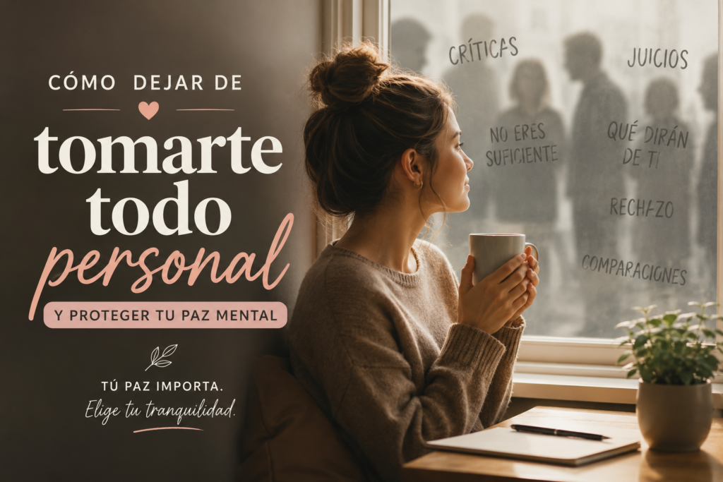 Cómo dejar de tomarte todo personal y proteger tu paz mental