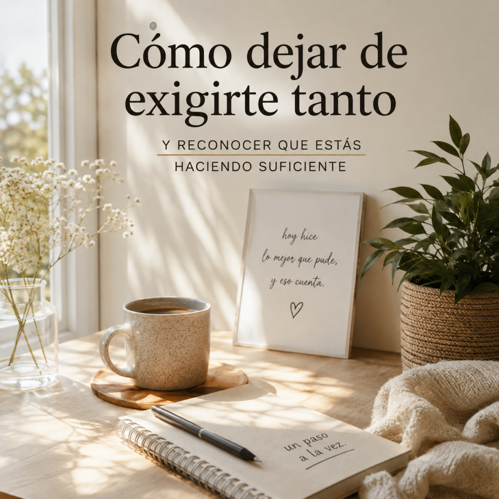 Cómo dejar de exigirte tanto y reconocer que estás haciendo suficiente